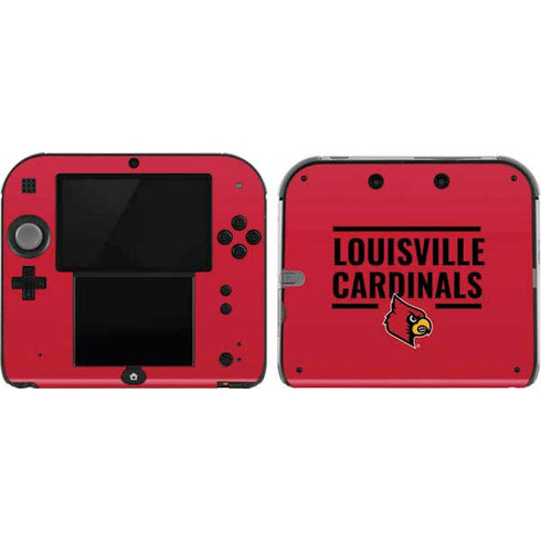 University of Louisville Cardinals Striped Nintendo Skins
