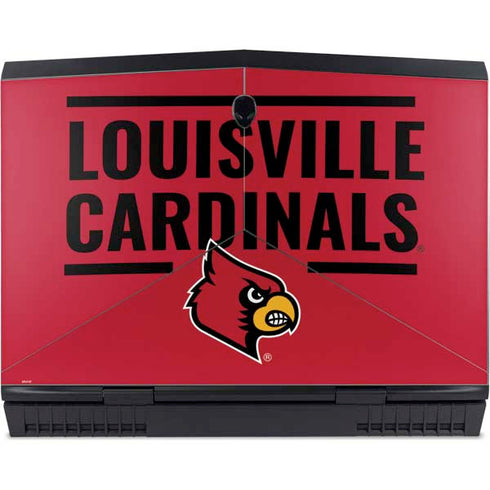 University of Louisville Cardinals Striped Dell Alienware Skin
