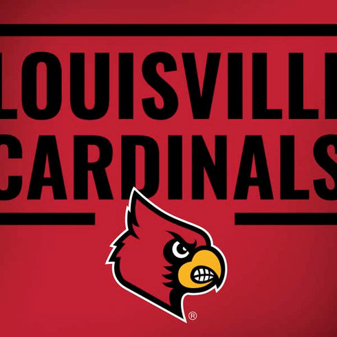 University of Louisville Cardinals Striped Dell Alienware Skin