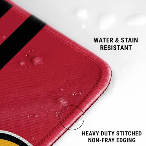 University of Louisville Cardinals Striped Gaming Mouse Pad