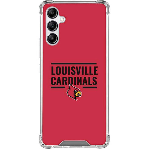 University of Louisville Cardinals Striped Gabb Phone 4 Clear Case