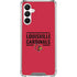 University of Louisville Cardinals Striped Galaxy A16 5G Clear Case