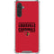 University of Louisville Cardinals Striped Galaxy A17 Clear Case