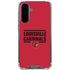 University of Louisville Cardinals Striped Galaxy A36 5G Clear Case