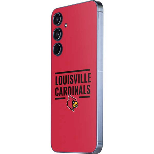 University of Louisville Cardinals Striped Galaxy A36 5G Skin