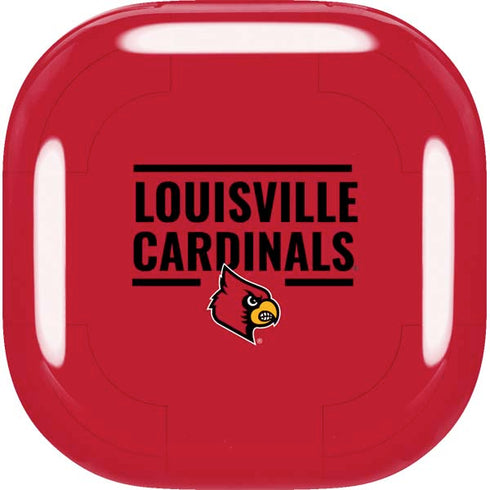 University of Louisville Cardinals Striped Galaxy Buds Live Skin