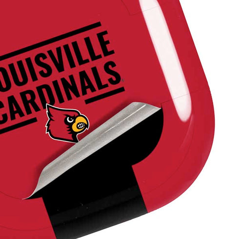 University of Louisville Cardinals Striped Galaxy Buds Live Skin