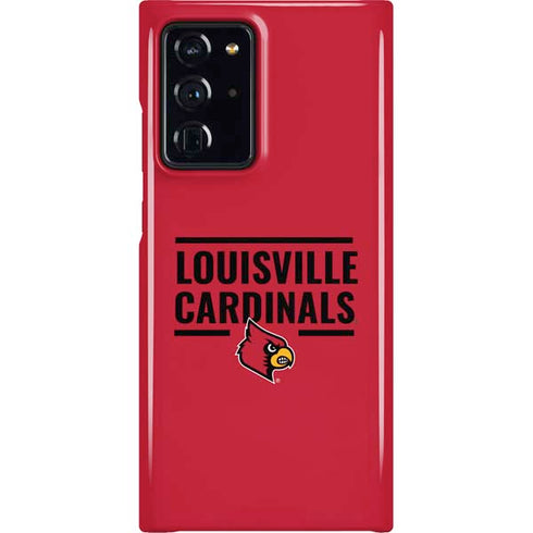 University of Louisville Cardinals Striped Galaxy Cases