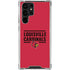 University of Louisville Cardinals Striped Galaxy S23 Ultra Clear Case