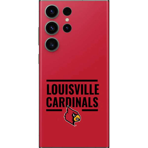 University of Louisville Cardinals Striped Galaxy Skins