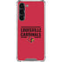 University of Louisville Cardinals Striped Galaxy S24 FE Clear Case