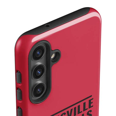 University of Louisville Cardinals Striped Galaxy S25 Impact Case