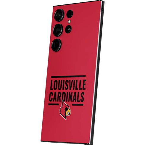 University of Louisville Cardinals Striped Galaxy S24 Ultra Skin
