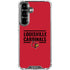 University of Louisville Cardinals Striped Galaxy S26 Clear Case
