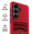 University of Louisville Cardinals Striped Galaxy S26 Plus Impact Case