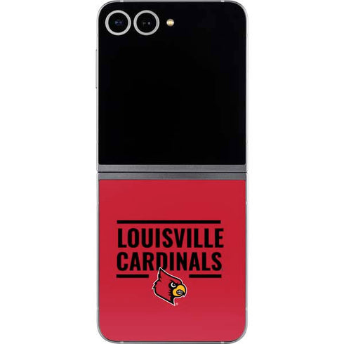 University of Louisville Cardinals Striped Galaxy Z Flip6 Skin