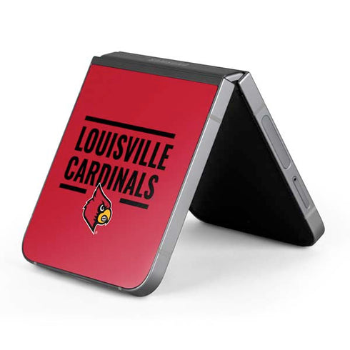 University of Louisville Cardinals Striped Galaxy Z Flip6 Skin