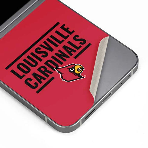 University of Louisville Cardinals Striped Galaxy Z Flip6 Skin
