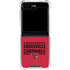 University of Louisville Cardinals Striped Galaxy Z Flip6 Clear Case