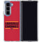 University of Louisville Cardinals Striped Galaxy Z Fold5 5G Clear Case