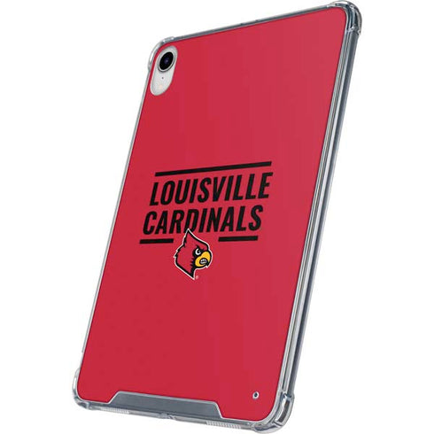 University of Louisville Cardinals Striped iPad 11th Gen (2025) Clear Case