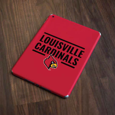 University of Louisville Cardinals Striped Apple iPad Skin