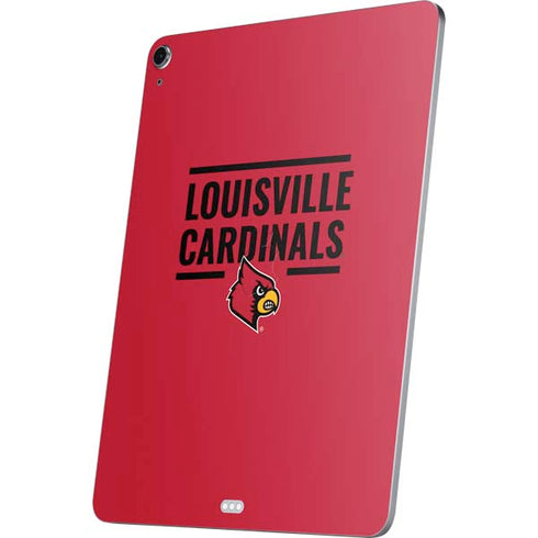 University of Louisville Cardinals Striped Apple iPad Air Skin
