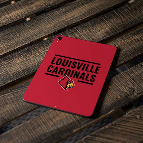 University of Louisville Cardinals Striped Apple iPad Pro Skin