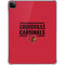 University of Louisville Cardinals Striped iPad Pro 11in (2024) Clear Case