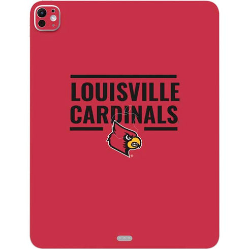 University of Louisville Cardinals Striped iPad Pro 13in M4 (2024) Skin