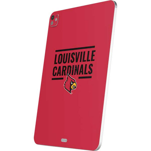 University of Louisville Cardinals Striped iPad Pro 13in M4 (2024) Skin
