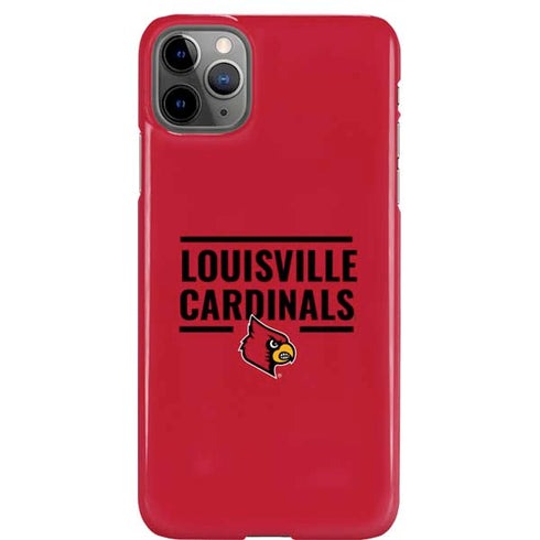 University of Louisville Cardinals Striped iPhone Cases
