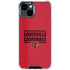 University of Louisville Cardinals Striped iPhone 15 Clear Case