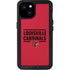University of Louisville Cardinals Striped iPhone 15 Plus Waterproof Case