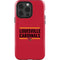 University of Louisville Cardinals Striped iPhone 15 Pro Impact Case