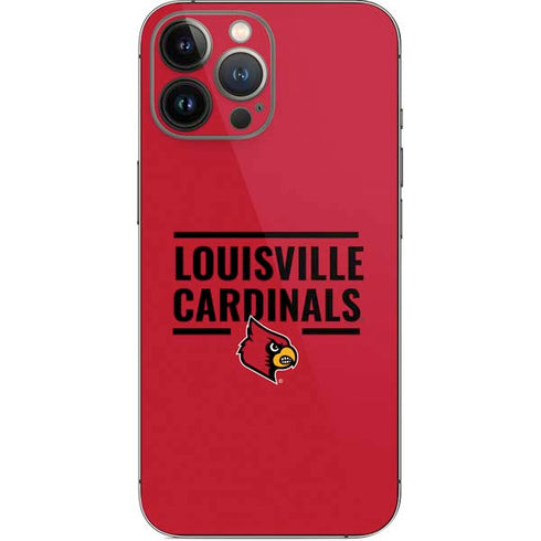University of Louisville Cardinals Striped iPhone 15 Pro Max Skin