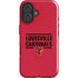University of Louisville Cardinals Striped iPhone 16 Impact Case