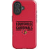 University of Louisville Cardinals Striped iPhone 16 Plus Impact Case