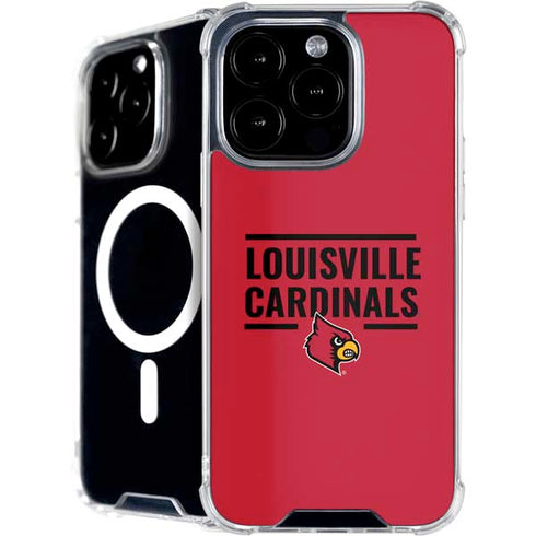 University of Louisville Cardinals Striped iPhone 16 Pro MagSafe Case