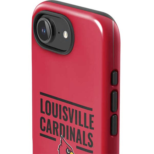 University of Louisville Cardinals Striped iPhone 16e Impact Case