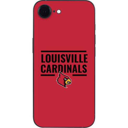 University of Louisville Cardinals Striped iPhone 16e Skin