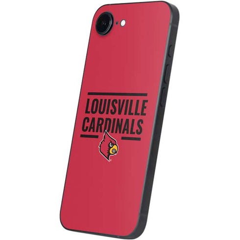 University of Louisville Cardinals Striped iPhone 16e Skin