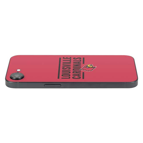University of Louisville Cardinals Striped iPhone 16e Skin