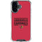 University of Louisville Cardinals Striped iPhone 17 Clear Case