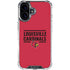 University of Louisville Cardinals Striped iPhone 17 Clear Case