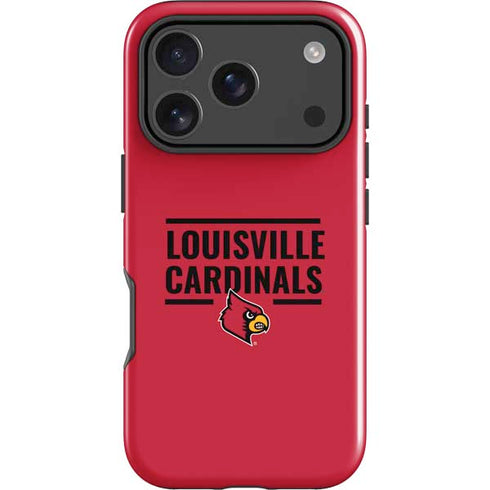 University of Louisville Cardinals Striped iPhone 18 Pro Impact Case