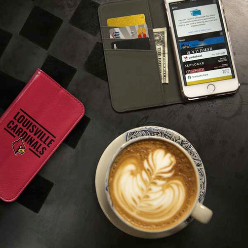 University of Louisville Cardinals Striped iPhone 7 Folio Case