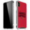 University of Louisville Cardinals Striped iPhone X/XS Clear Case