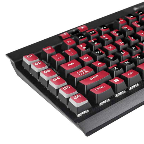 University of Louisville Cardinals Striped K95 RGB PLATINUM Mechanical Gaming Keyboard Skin