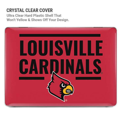 University of Louisville Cardinals Striped MacBook Air 13in (2020) Case plus Skin